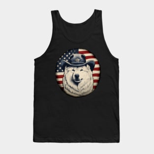 Patriotic Samoyed Tank Top